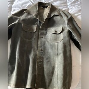 JCPenney Vintage Slate Blue Suede Jacket